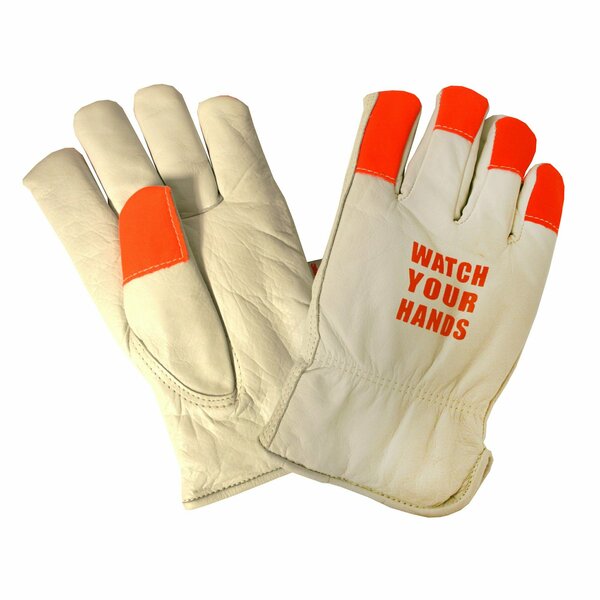 Cordova Driver, Cowhide, Premium, Grain, Lined Thinsulate Gloves, M, 12PK 8255WYHM
